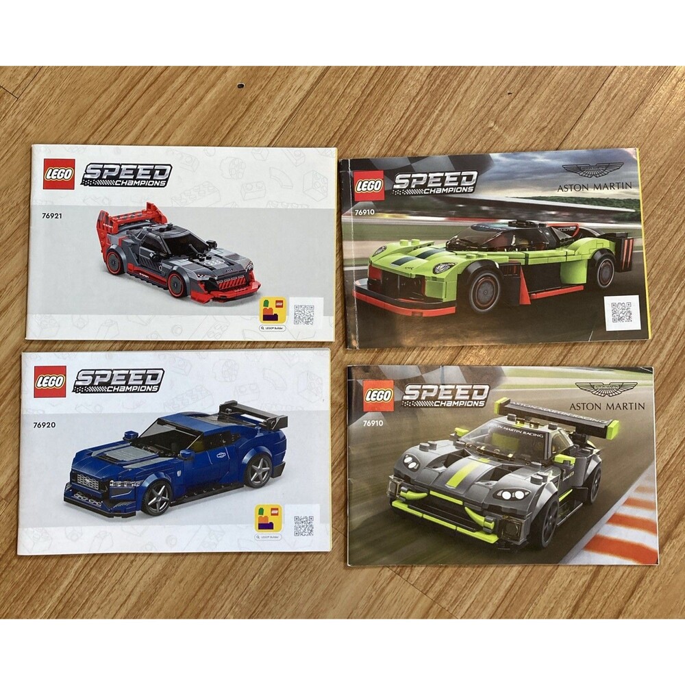 Lego Speed Champions Instruction Manuals Sets 76921, 76920, 76910 Aston Martin